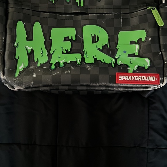 Sprayground ONLY 50 MADE Green Slime Louis Vuitton Print “DBD WAS HERE” - Picture 5 of 6